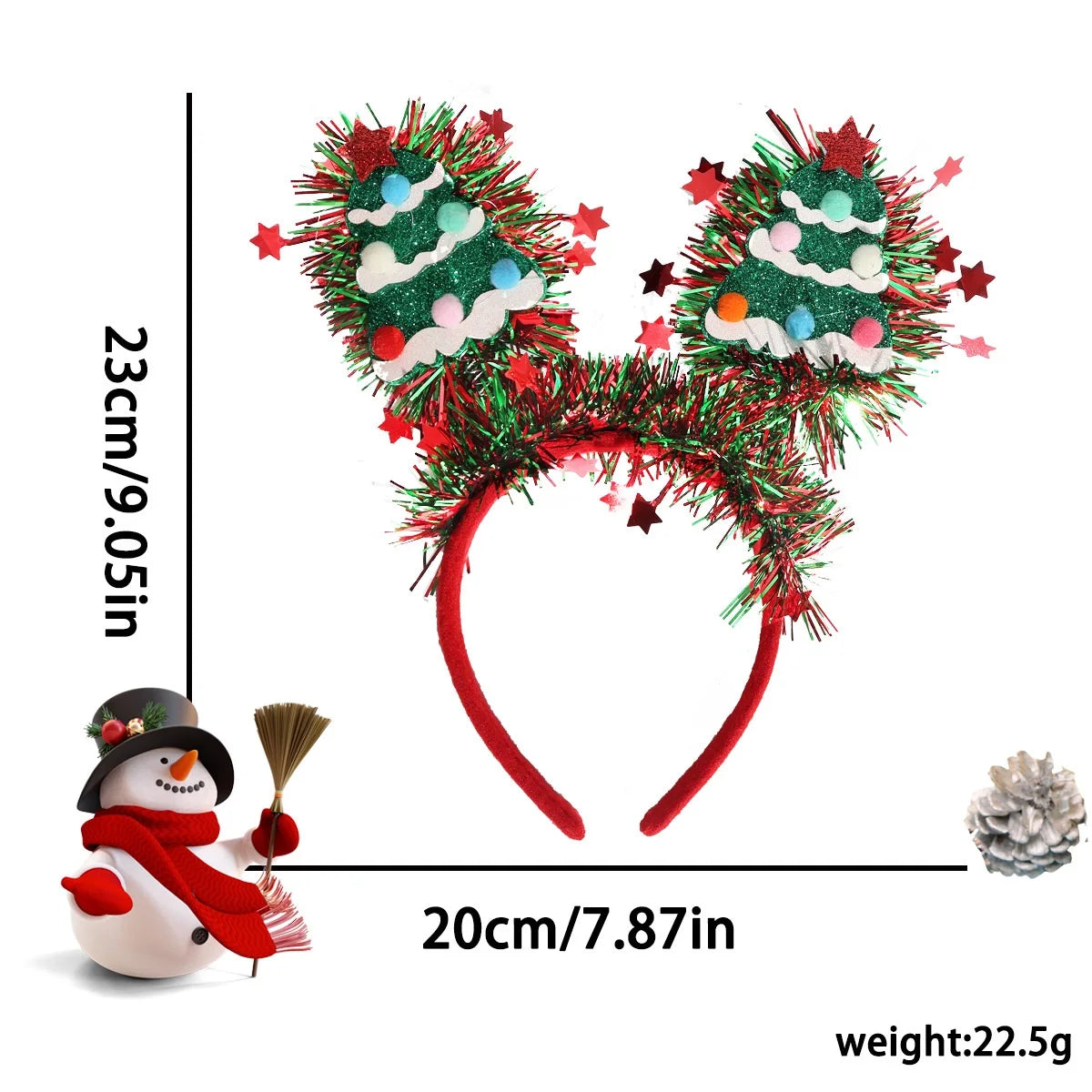 Christmas Costume Hair Accessories Cartoon Snowman Xmas Tree Elk Headbands 2026 christmas  Party fancy dress     Decoration Hairbands
