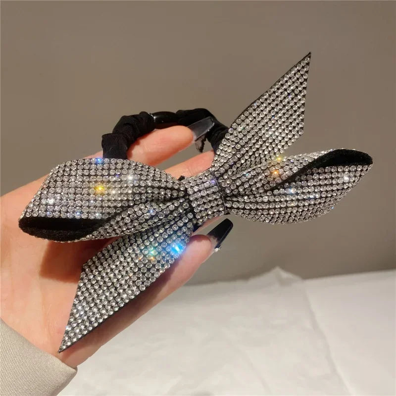 Shiny Bow Elastics Hair Tie bobble