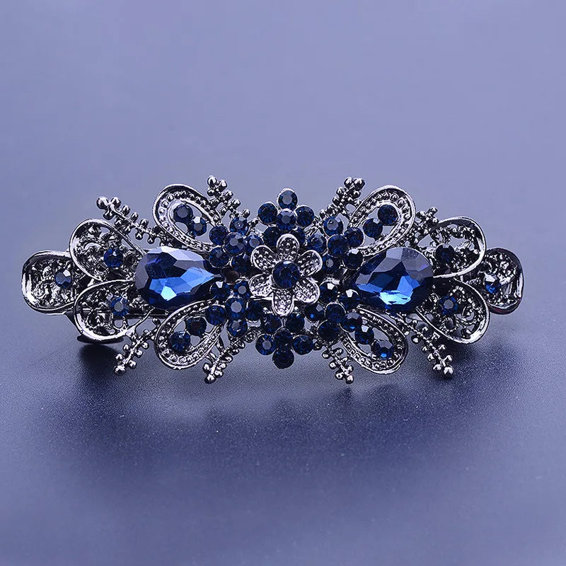 Hair Clip  Colourful Crystal Butterfly Spring Hairpin Clips half up / half down hair