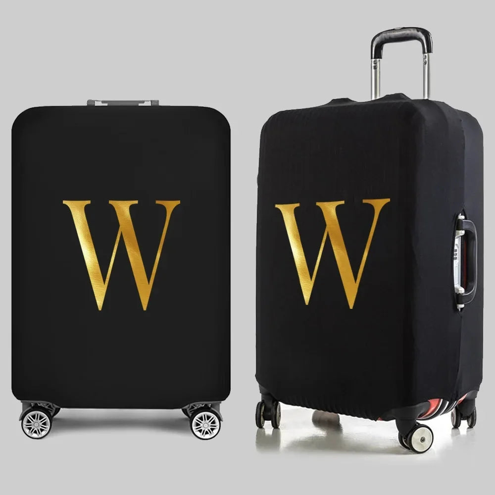 Fashion Travel Essentials Luggage Cover 26 Letters Print 18-32 Inch Holiday Traveling Accessories Trolley Elastic Suitcase Case cover