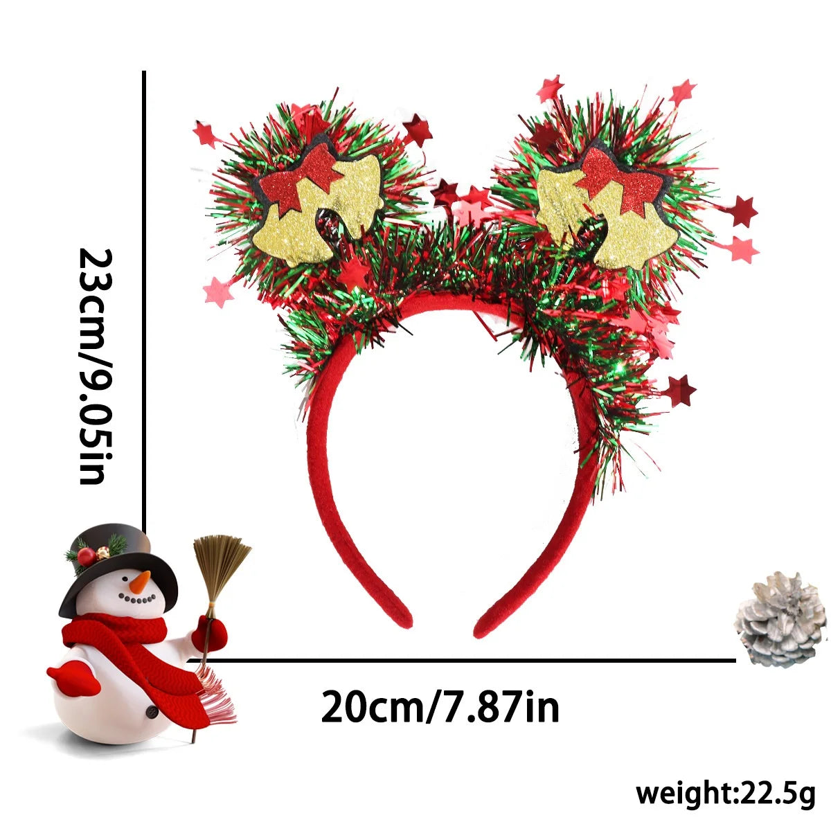 Christmas Costume Hair Accessories Cartoon Snowman Xmas Tree Elk Headbands 2026 christmas  Party fancy dress     Decoration Hairbands
