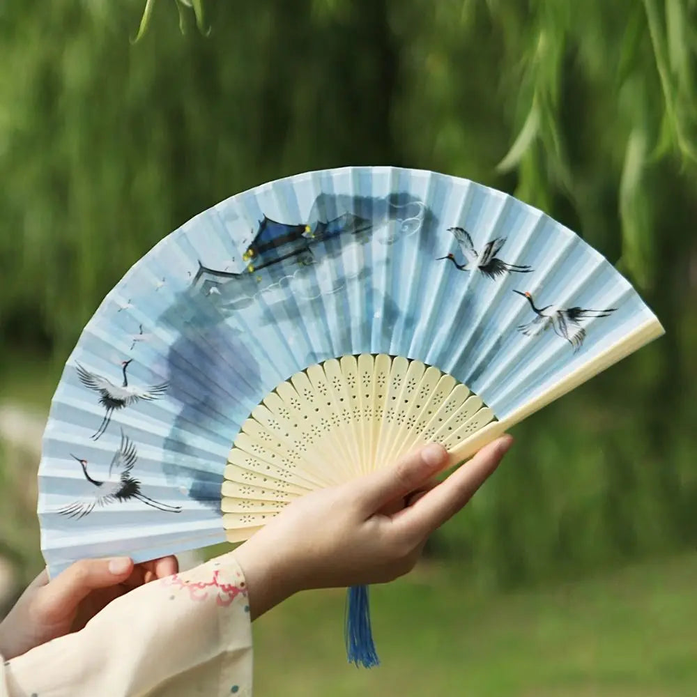 Bamboo Chinese Style Folding  Hand Fan