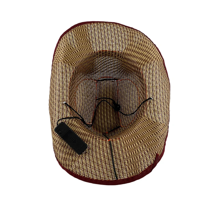 New Arrival Pearlescent Cowboy Hat Dance Costume Decorate Glowing Cowgirl Cap Glowing For Neon NightClub