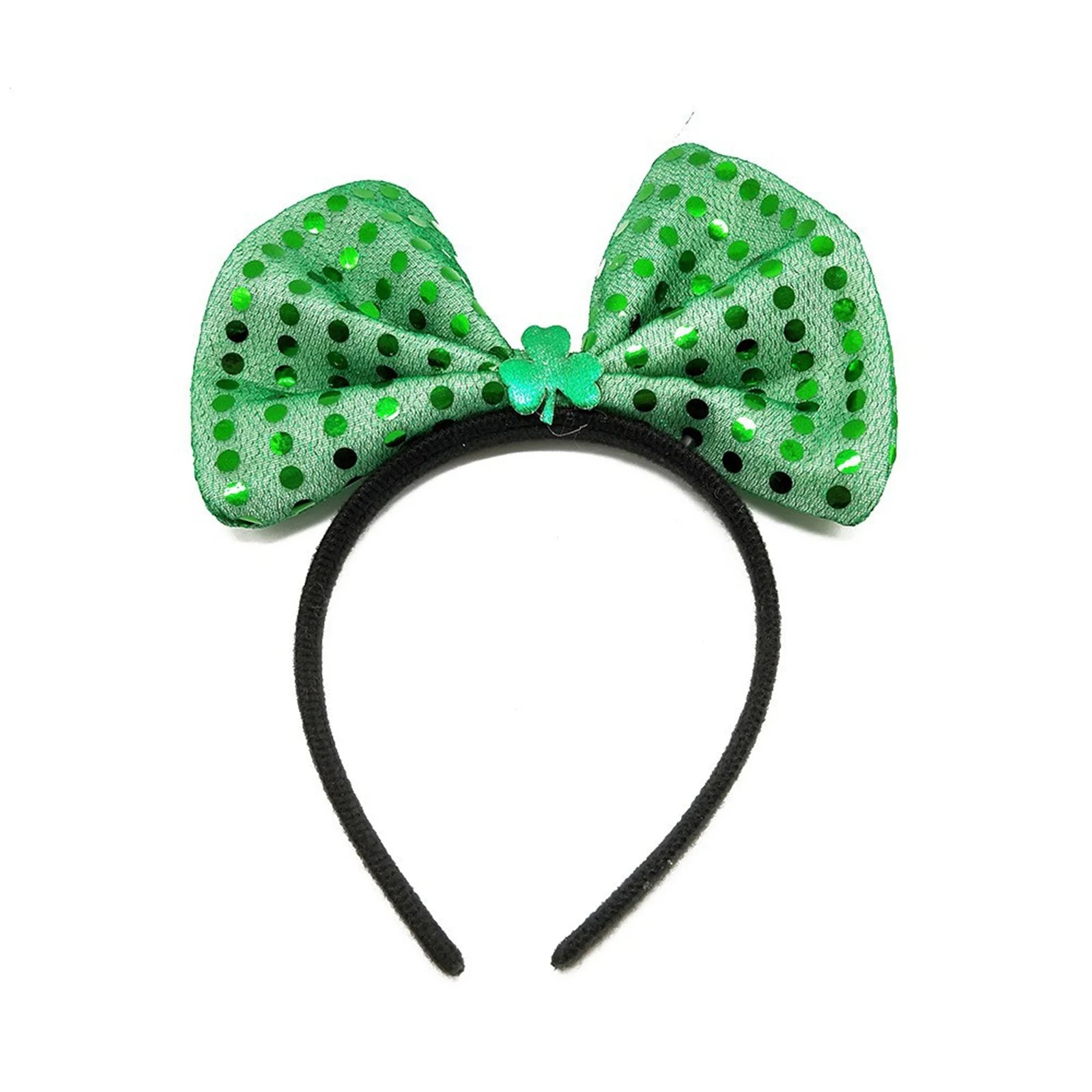 St. Patrick's Day Ladies Fashion Headbands Kid Girl's Cute Hair Ties Festive Party Decorative Hair Hoops Hair Accessorries 4 leaf clover luck of the Irish