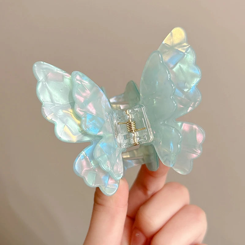 Beautiful Fairy Butterfly Hair Claw clip  Hair Clip Sweet Princess for Women Girl Hairpin Hair Accessories so pretty        Party holiday beach cruise wedding bridesmaid flower girl