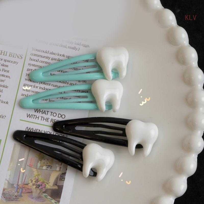 Tooth  Clip Hairpin  Girls Ornaments Headdress Hair Accessories slides  Barrettes Clip Bangs Hairpin dentist Peggy’s