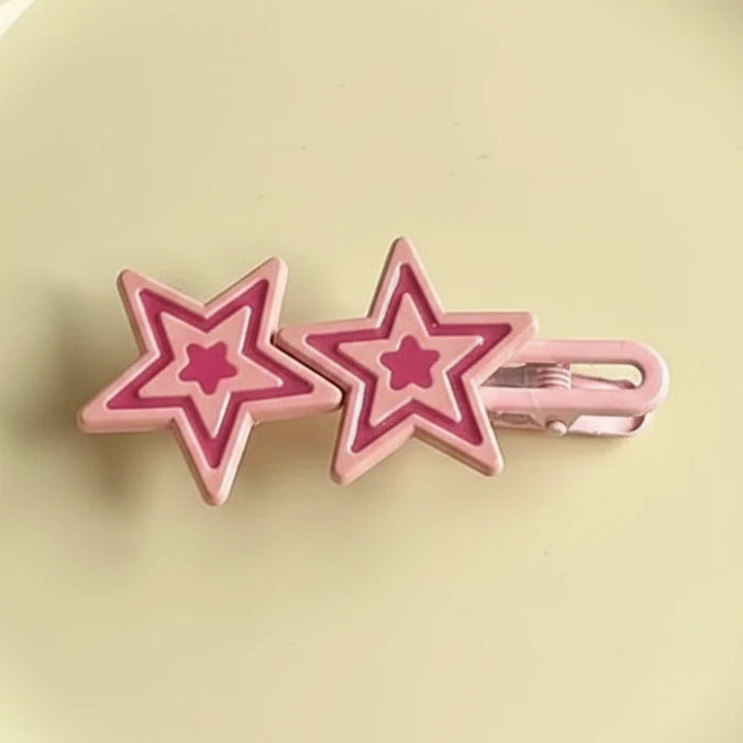 Star Hairpin Shiny Star Hair Clips New Fashion Side Bang Duck Mouth Clip Hair Accessories For Cool Girls stars  slide clips