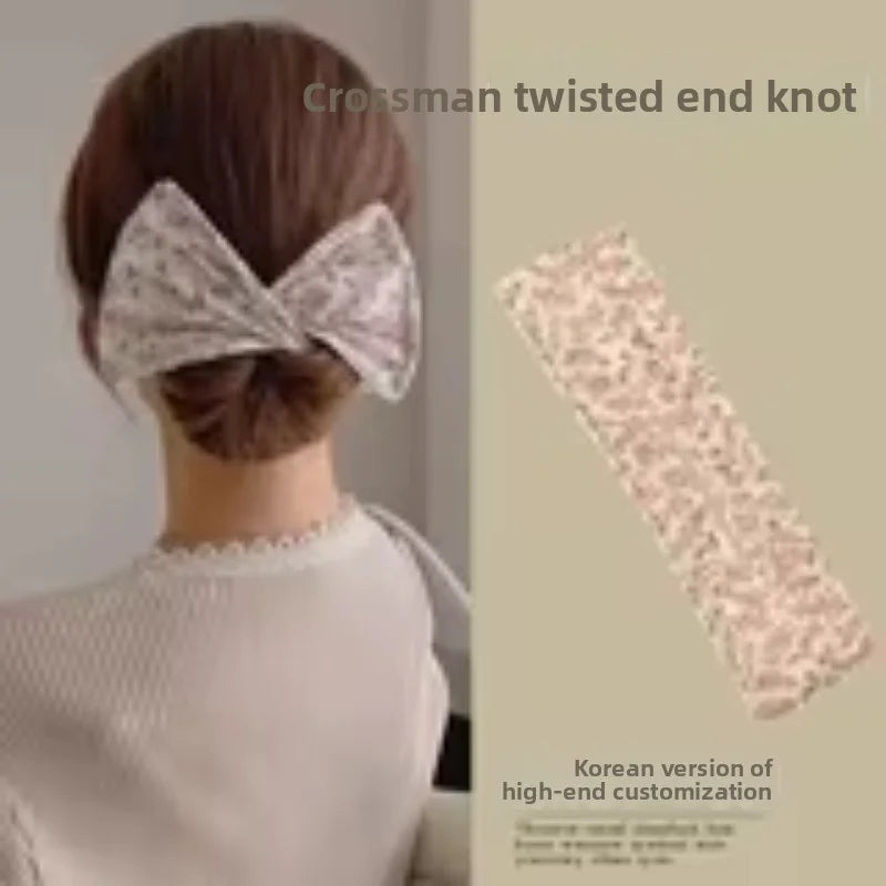 Twist Hair Clip, Bun Maker bow