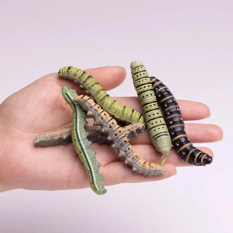 1/10pcs 3D Caterpillar Hair Clips Novelty Insect Hairpins Halloween Prank Toys Creepy Crawlers Headwears Cosplay Adults Party