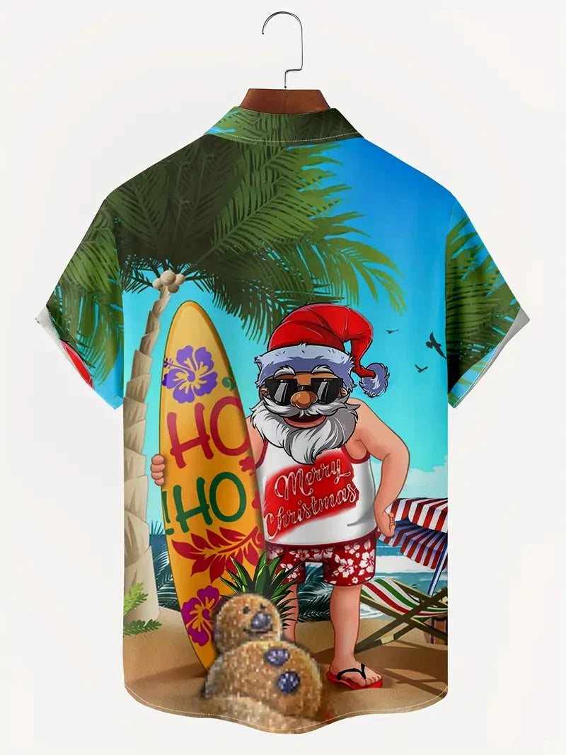 Santa Claus  Hawaiian Shirt men