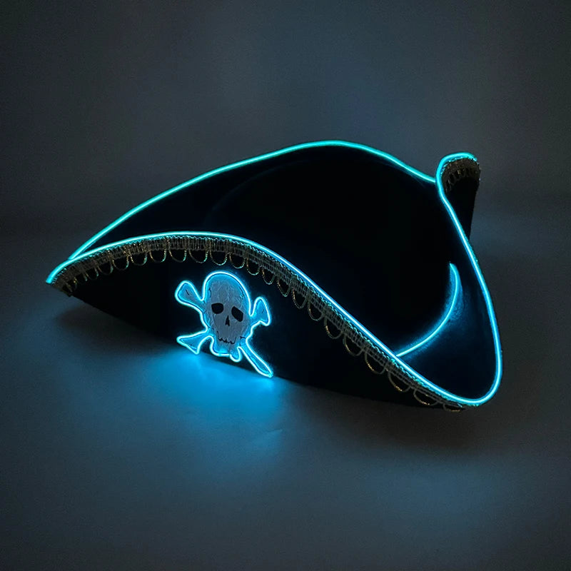 LED Glowing Cowgirl boy Hat Neon Luminous Bride Hat For Holiday Light Up Supplies Fluorescent Party Props Bachelorette Party Hat