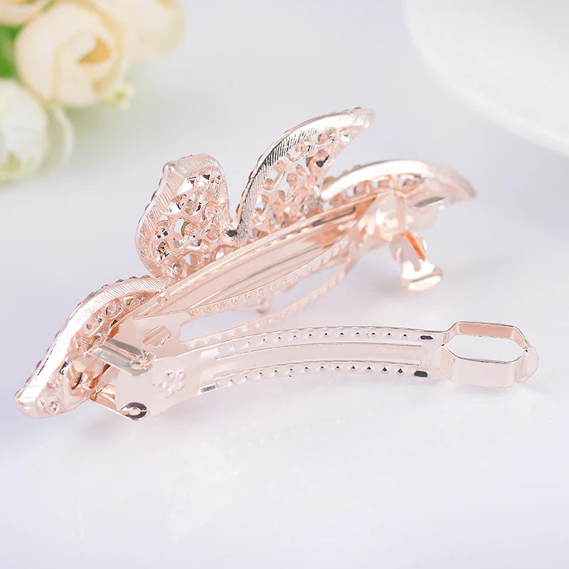 Red Purple Blue Crystal Butterfly Hairpins hair clip