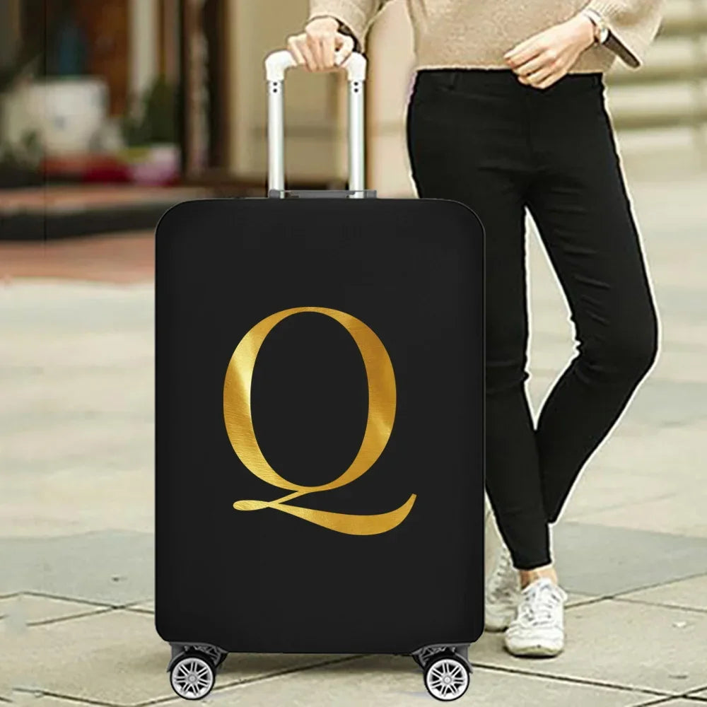 Fashion Travel Essentials Luggage Cover 26 Letters Print 18-32 Inch Holiday Traveling Accessories Trolley Elastic Suitcase Case cover
