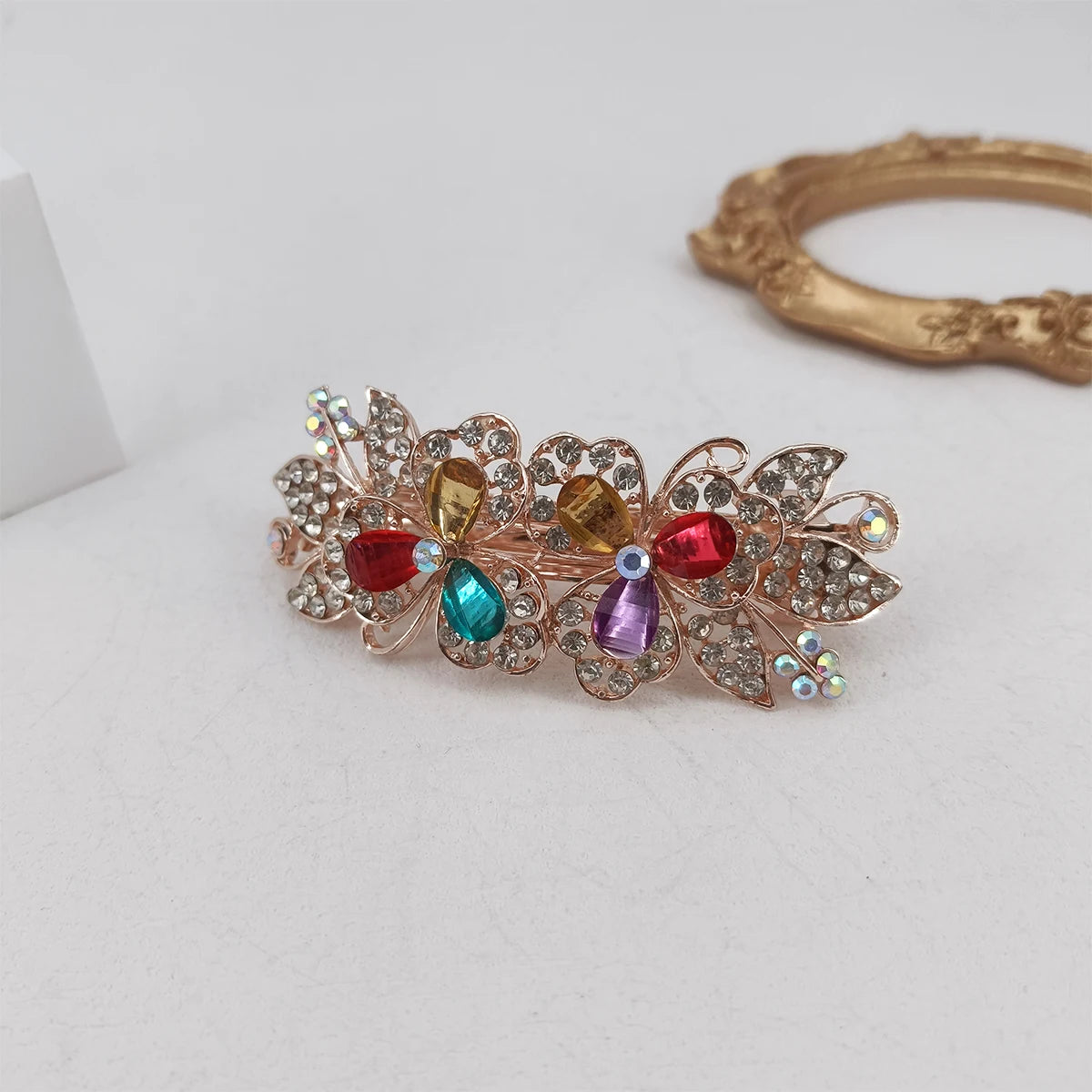Crystal Barrettes Bow Clip Rhinestone ,ladies girls half up half down hair
