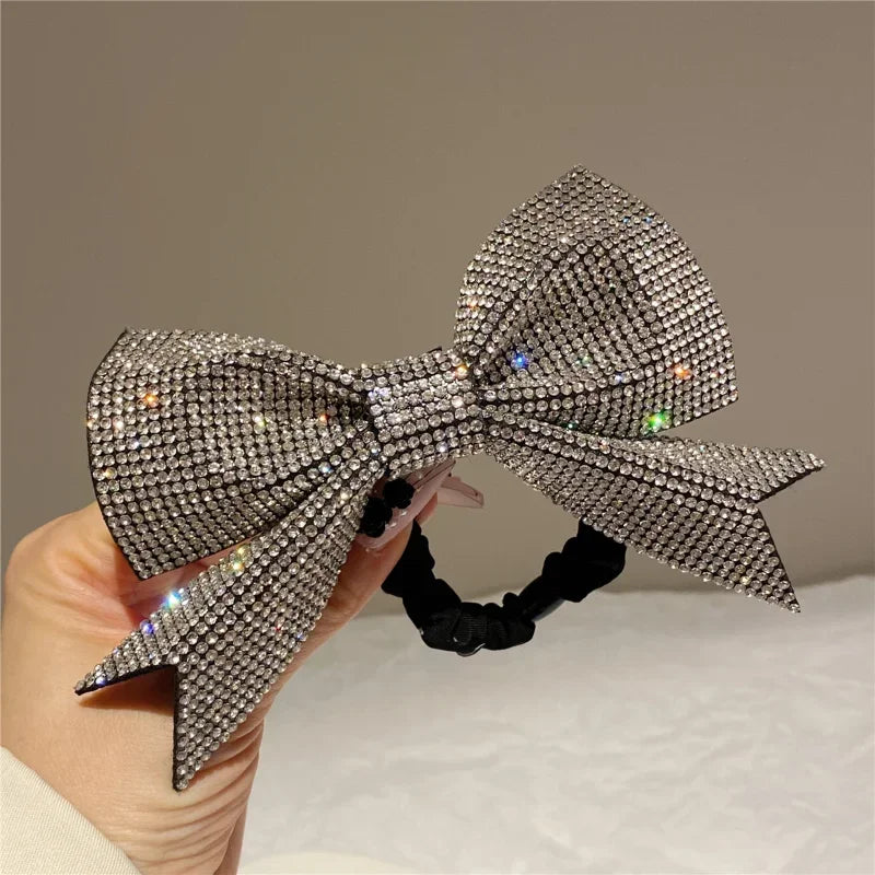 Shiny Bow Elastics Hair Tie bobble