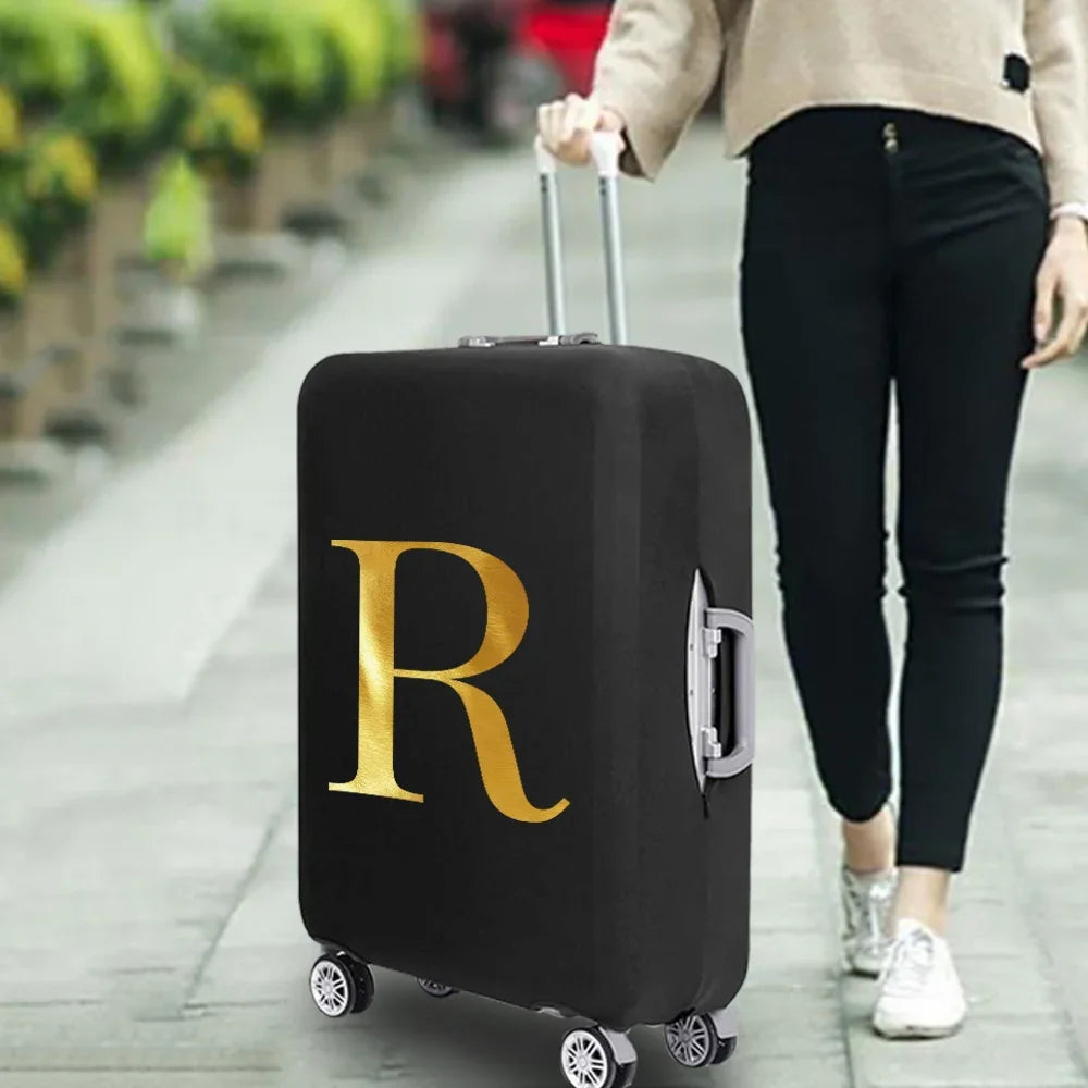 Fashion Travel Essentials Luggage Cover 26 Letters Print 18-32 Inch Holiday Traveling Accessories Trolley Elastic Suitcase Case cover