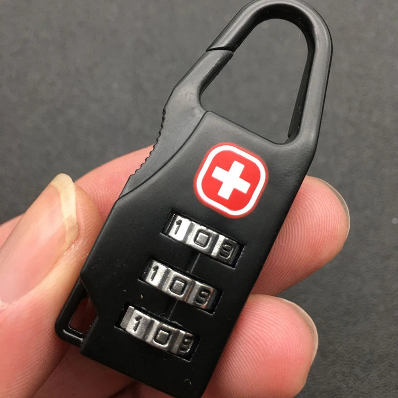 Outdoor Backpack Handbag Zipper Lock Anti Theft Portable Mini Combination Code Number Lock for Travel Backpack Accessories