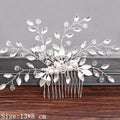 Wedding Hair Combs Bridal Hair Accessories For Women Hair Jewelry Silver Color Pearl Rhinestone Head Jewelry Women Accessoriesx