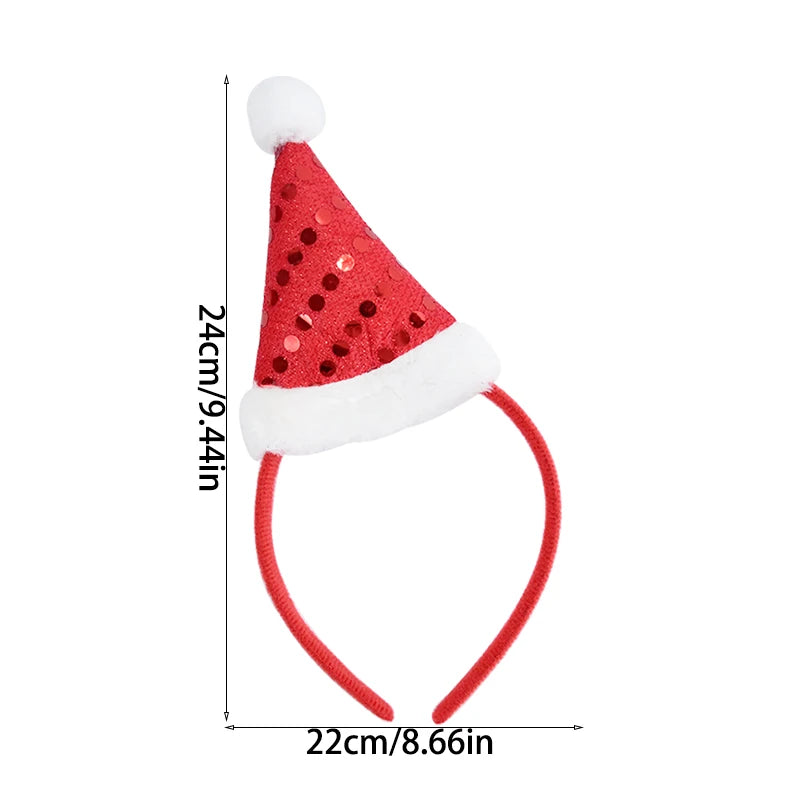 Cartoon Christmas Headband Santa Claus Elk Xmax Tree Hair Accessories Adult Kids 2024 Christmas Decoration Navidad New Year Gift fancy dress headbands