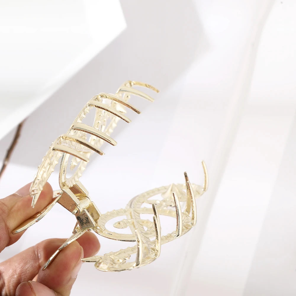 10.5cm metal claw clip ladies  For Women  Ponytail Hair  Hair Clips Ladies Pearl Rhinestone Butterfly Hair Accessories music teacher gift musician