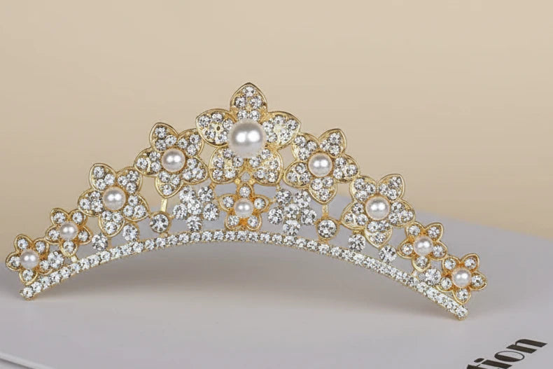 Bridal Tiara Hair Comb Crown Headband Ornaments Fashion Accessories Headwear Wedding Jewelry Hair Styling Accessories Gift