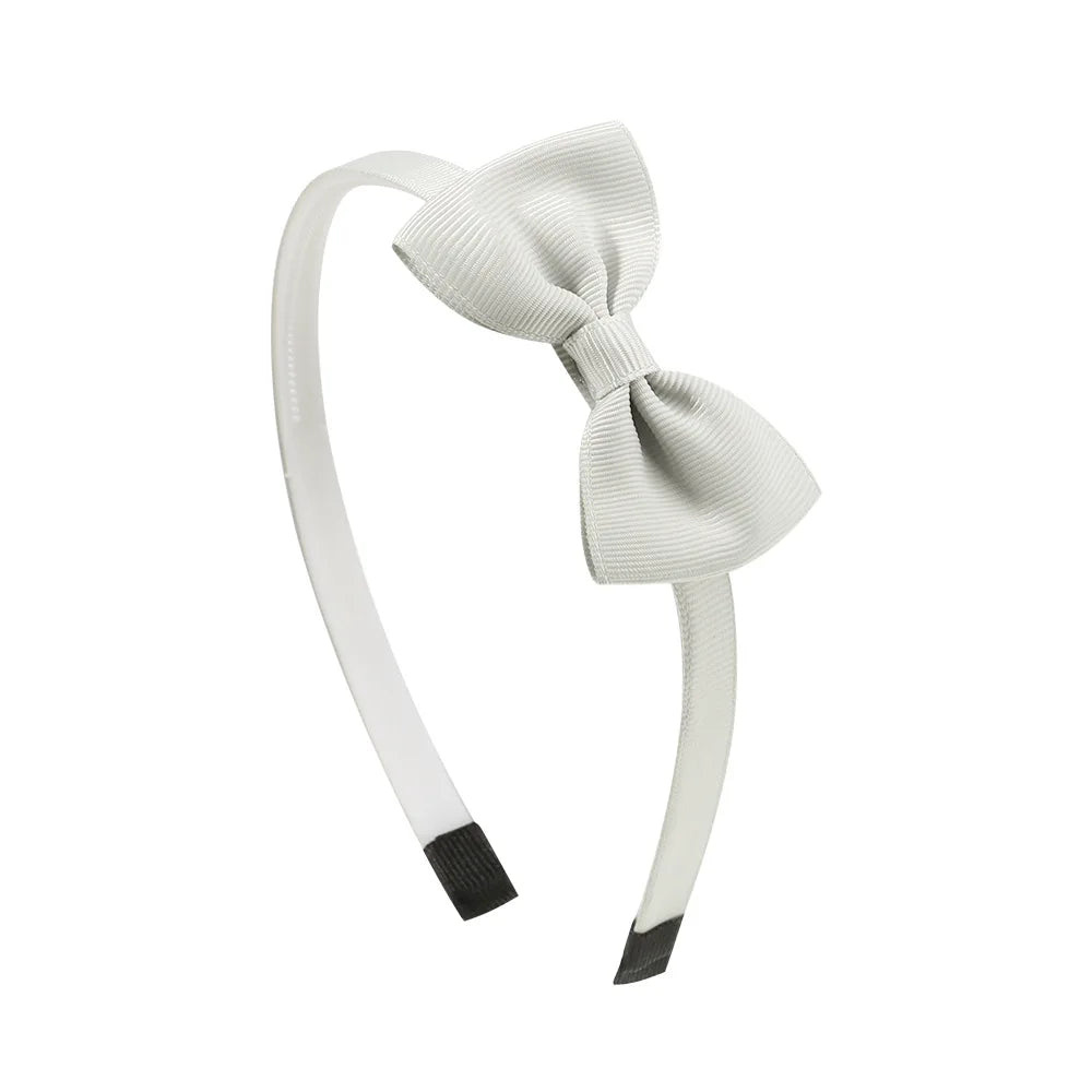 1PCS Ribbon Bow Knot Headband Children Hair Hoop Solid Color Baby Hairbands Clothing Decoration Photography Props all colours