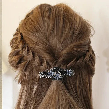 crystal flower clip /hairpin rhinestone