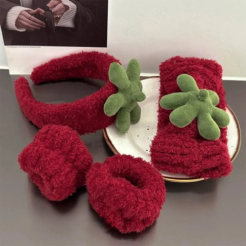 Strawberry Hair set headband