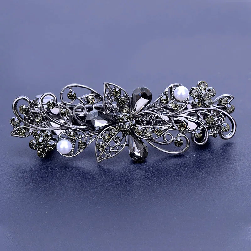 Hair Clip  Colourful Crystal Butterfly Spring Hairpin Clips half up / half down hair
