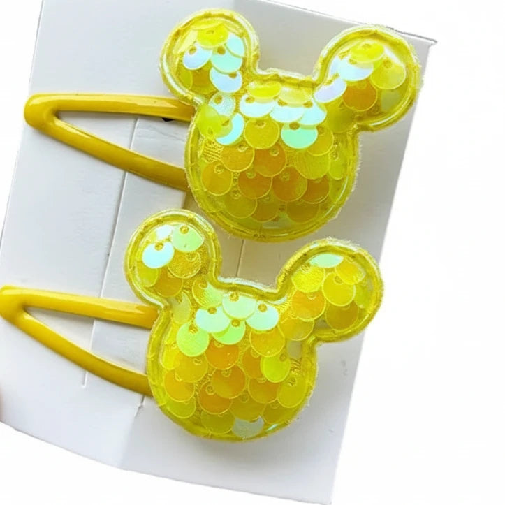 2PCS New Princess Scaly Heart Girls Hairpins Children Lovely Headwear Hairgrip Hair Clips Barrettes Hair Accessories butterfly star party