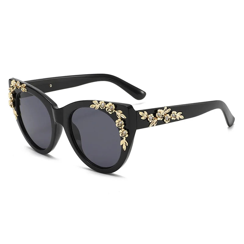 UV400 Floral Design Sunglasses