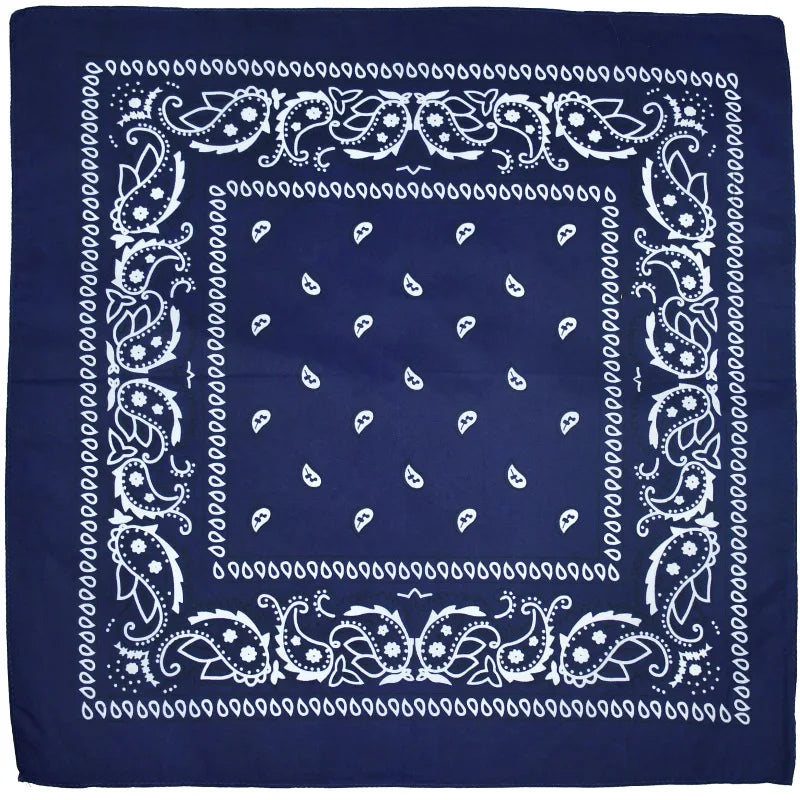 2024 Fashion Hip Hop Bandana Square Scarf 54cm*54cm Black Red Headband Printed For Women/Men/Boys/Girls