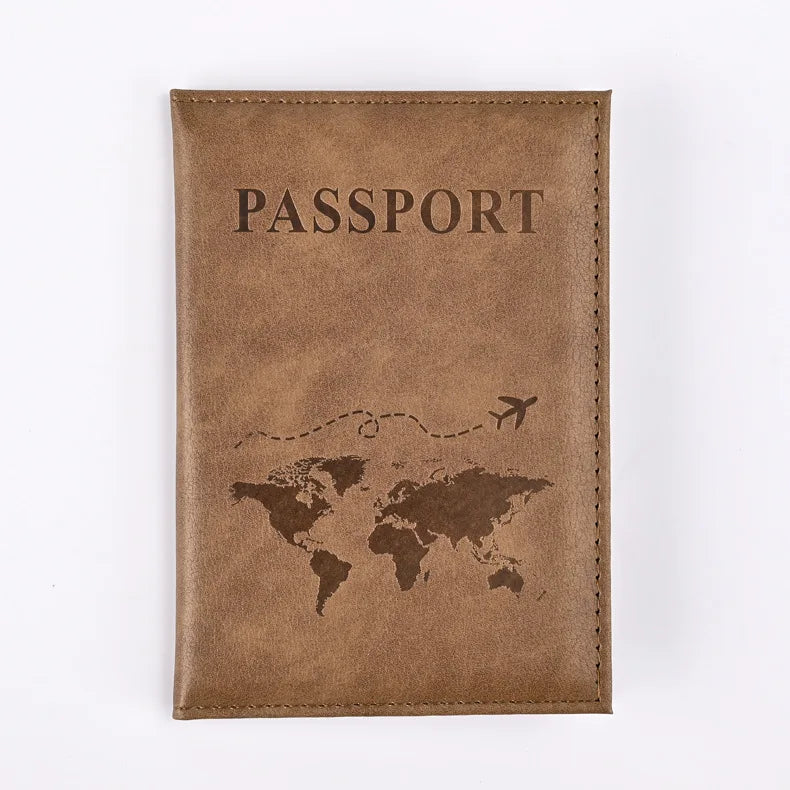 Colorful PU Passport Holder Ticket Passport Covers Travel Passport Protective Cover ID Credit Card Holder Travel Accessories