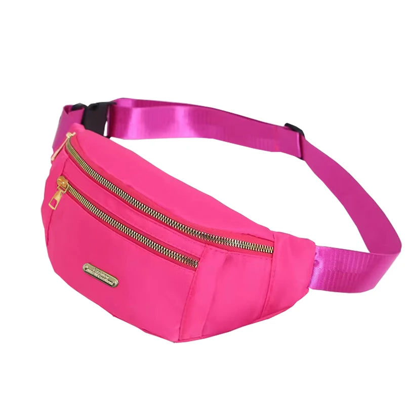 Neutral Style Bags - Men's and Women's Waist Bags Suitable for Business Trips and Tourism Nylon Material. Various Colors.