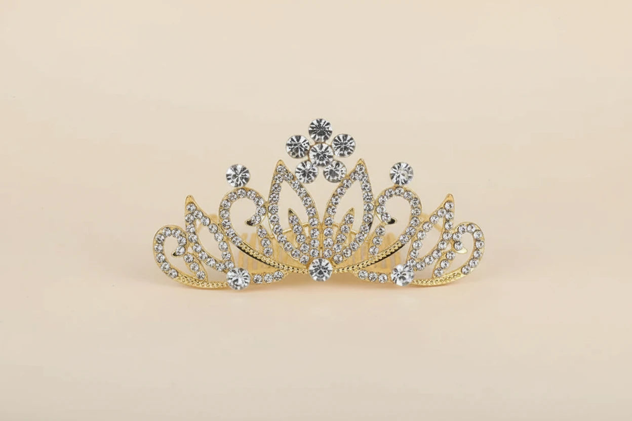 Bridal Tiara Hair Comb Crown Headband Ornaments Fashion Accessories Headwear Wedding Jewelry Hair Styling Accessories Gift