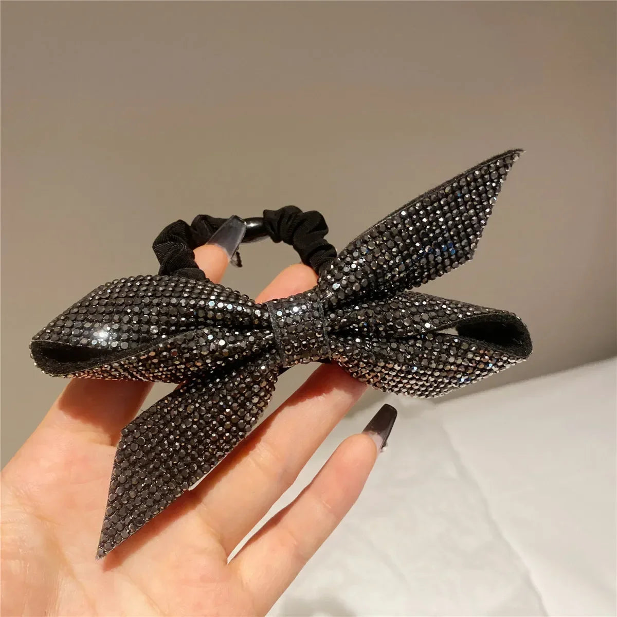 Shiny Bow Elastics Hair Tie bobble
