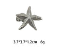 New Fashionable Europe and America Golden Starfish Shell Duckbill Hair Clip for Women Elastic Girl Hair Accessories Headwear cruise holiday beach party