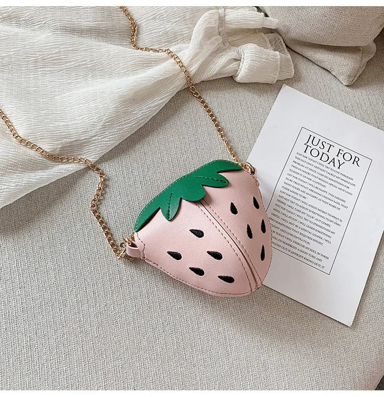 Lovely Children's Mini Shoulder Bags PU Leather Boys Girls Small Crossbody Bag Cute Cartoon Baby Kids Pink Red Coin Purse Wallet