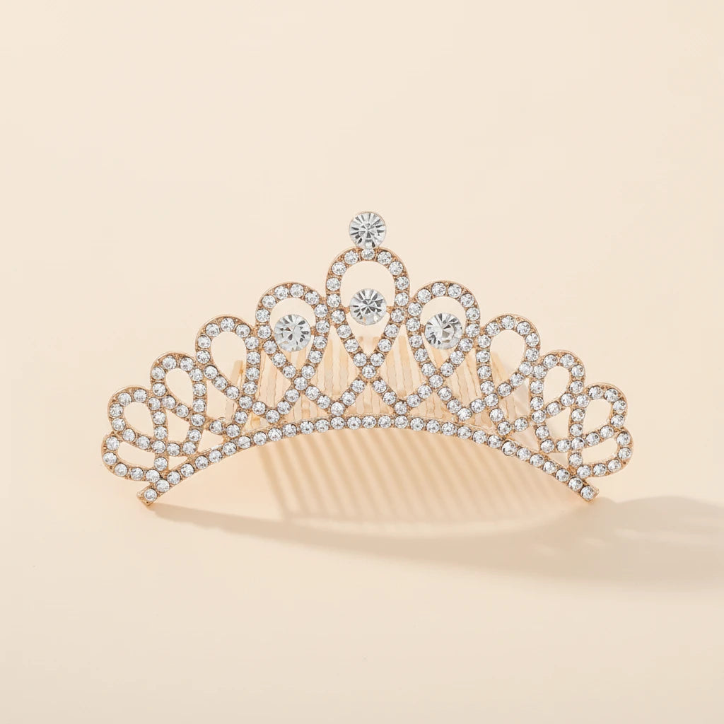 Bridal Tiara Hair Comb Crown Headband Ornaments Fashion Accessories Headwear Wedding Jewelry Hair Styling Accessories Gift