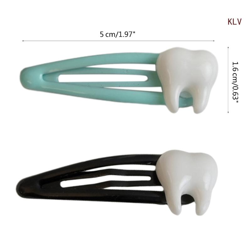 Tooth  Clip Hairpin  Girls Ornaments Headdress Hair Accessories slides  Barrettes Clip Bangs Hairpin dentist Peggy’s