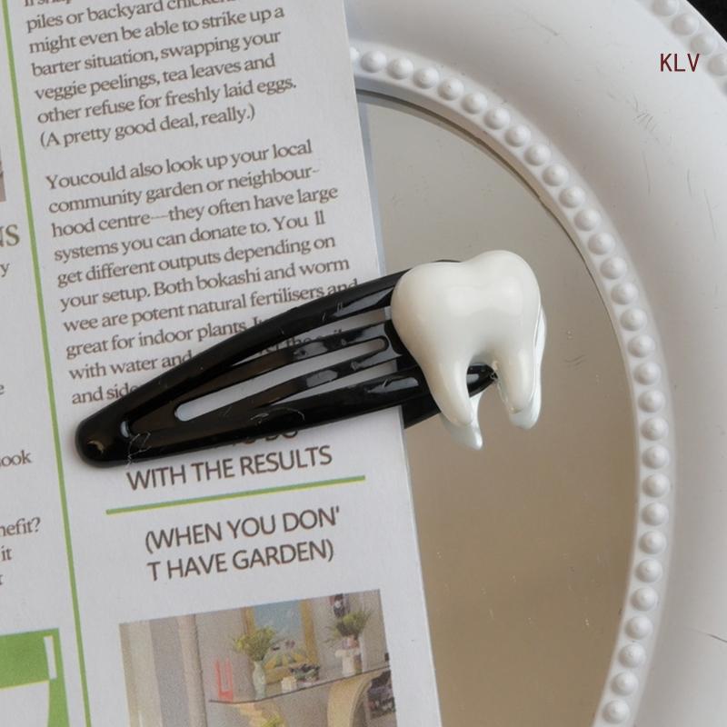 Tooth  Clip Hairpin  Girls Ornaments Headdress Hair Accessories slides  Barrettes Clip Bangs Hairpin dentist Peggy’s