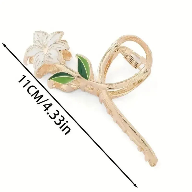 Fashion Cute Flower Alloy Hairclips For Women Multicolour Metal Hairclip Party Everyday flowers well made not cheap plastic these are metal strong clips ideal for holidays beach cruises days out and special occasions sunflower Italy holiday