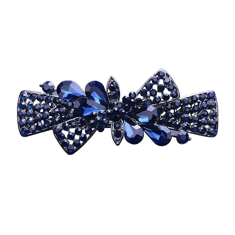 Hair Clip  Colourful Crystal Butterfly Spring Hairpin Clips half up / half down hair