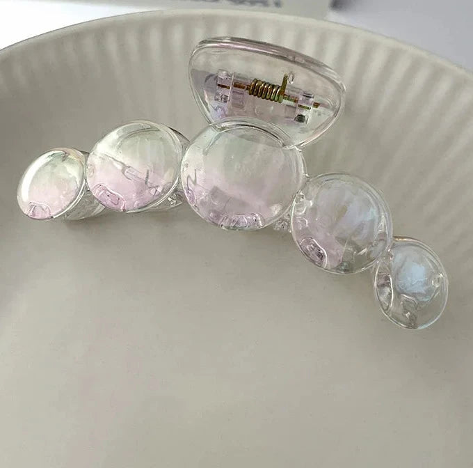 New Colorful Transparent Geometric Hair Claw For Women Girls Sweet Hair Decorate Claw Hair Clip Fashion Hair Accessories work school everyday wear