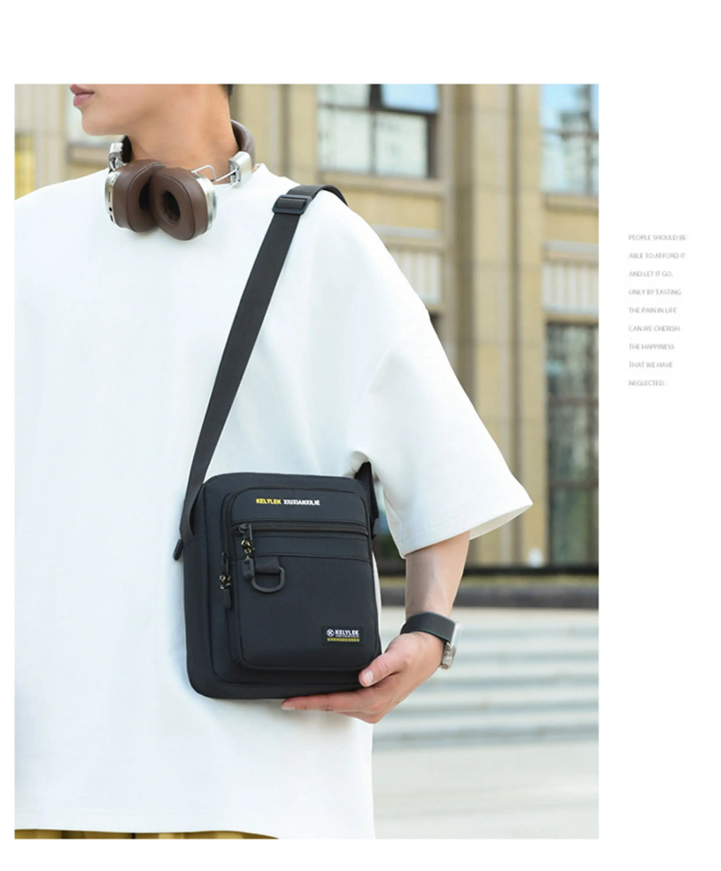 2025 New Outdoor Sports Large Capaci Bapa Mobile Phone Bag Men's Ox Cloth Waterproof Single oulder Slant Bag