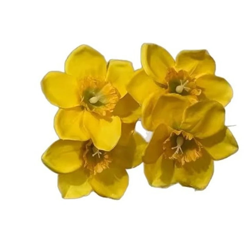Sweet Yellow Pink White Double Flowers Hair Clips Side Clip Barrette for Women Girl Beach Wedding Flower Hairclip Accessory Caribbean hair Hawaii  cruise holiday ladies