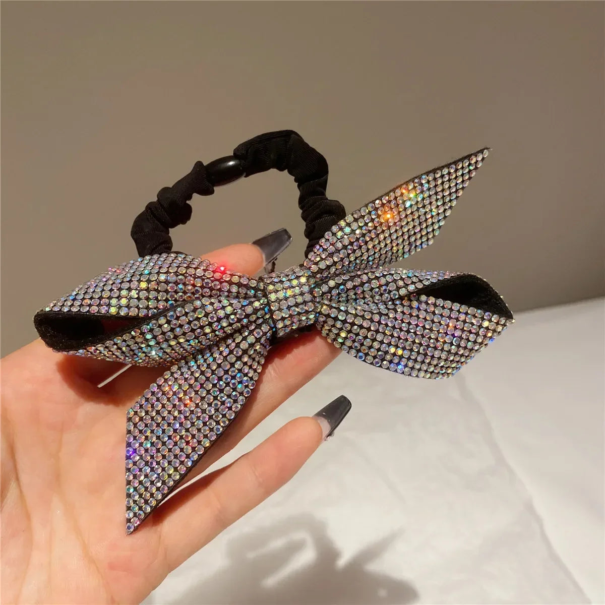 Shiny Bow Elastics Hair Tie bobble