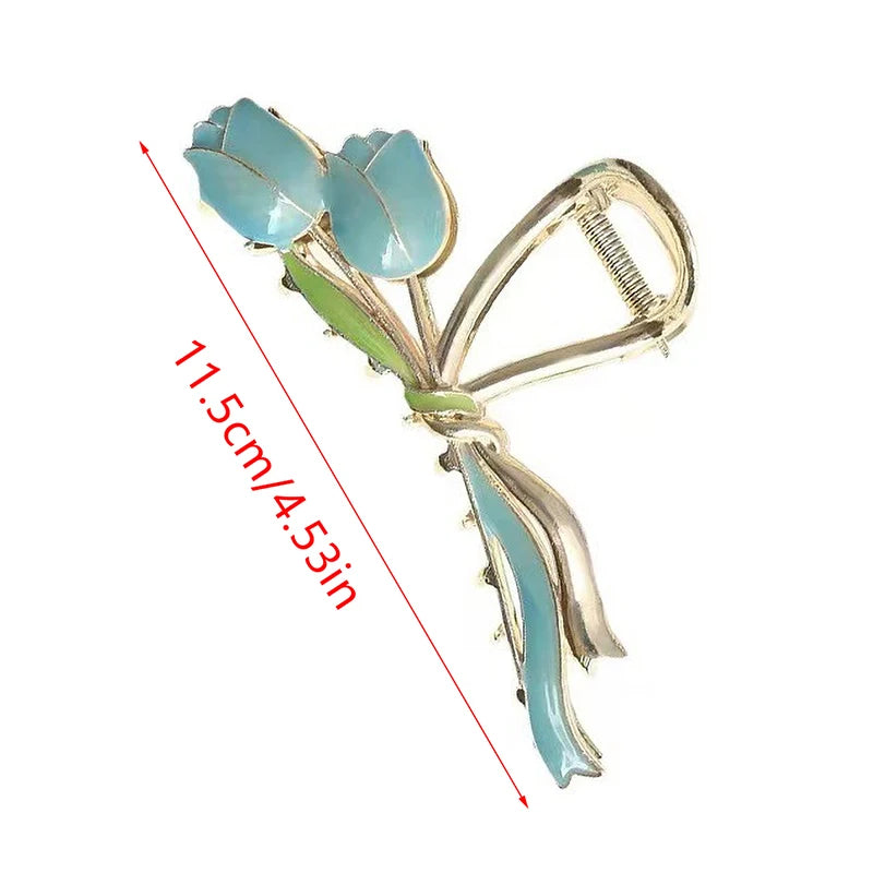 Tulip Flower Hair  claw Clip