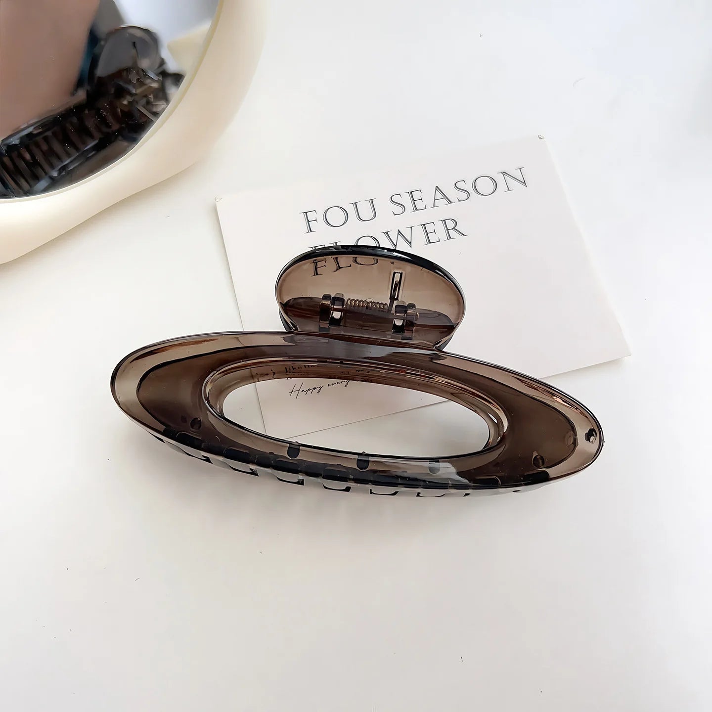 Oval Large Hair Claw Clip