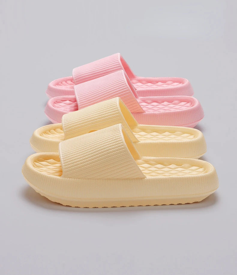New Soft Platform Slippers for Women 2024 Summer Thick Bottom Cloud Slides Woman EVA Light Non-Slip Flip Flops Plus Size 45